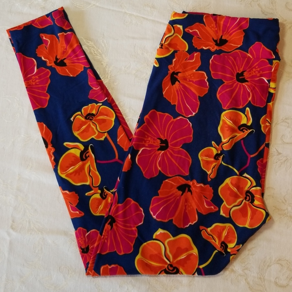 EUC Floral LuLaRoe leggings